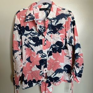 Floral Ivanka Trump Blouse